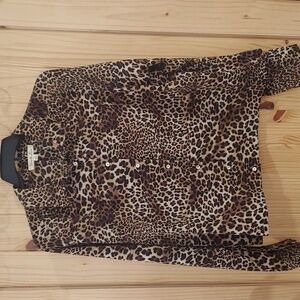 Vine and Love Leopard blouse